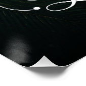 Liebe Calligraphy Wedding Foto Poster (Ecke)