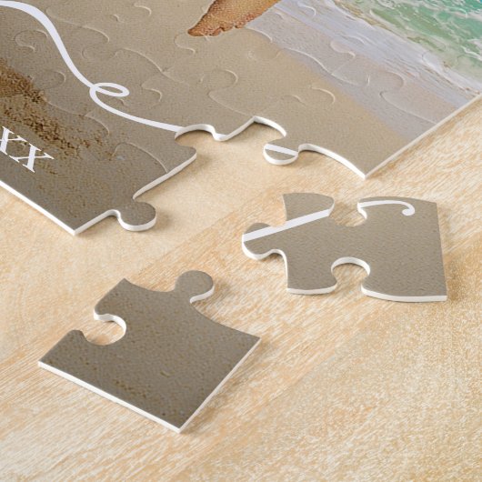 Liebe Calligraphy Wedding Foto Puzzle (Seite)