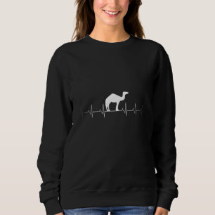 Liebe Camels Heartbeat Ekg Sweatshirt