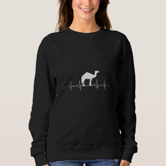 Liebe Camels Heartbeat Ekg Sweatshirt