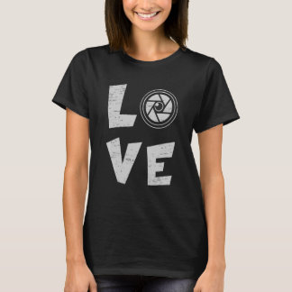 Liebe Camera Lover Fotojournalist T-Shirt