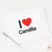 Liebe Camillia Rechteckiger Aufkleber (Umschlag)