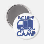 Liebe CAMP essen Magnet (Vorderseite/Rückseite)