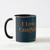 Liebe Camping Bonfire Campfire Kundenspezifisch Tasse (Links)