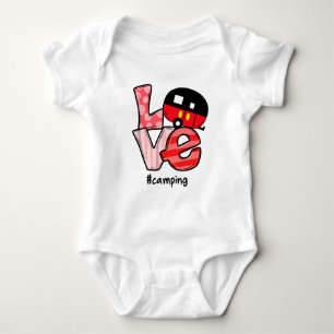 Liebe Camping #Camping Baby Strampler