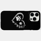 Liebe Camping Dog Paw Print Heart Flip Flops Kaffe Case-Mate iPhone Hülle (Rückseite (Horizontal))