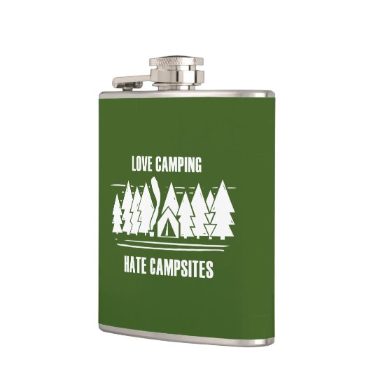 Liebe Camping, Hass-Campingplätze Flachmann (Links)