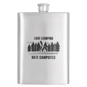 Liebe Camping, Hass-Campingplätze Flachmann (Vorderseite)