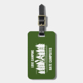 Liebe Camping, Hass-Campingplätze Gepäckanhänger (Vorderseite vertikal)