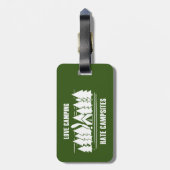 Liebe Camping, Hass-Campingplätze Gepäckanhänger (Rückseite vertikal)