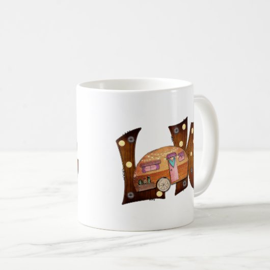 Liebe Camping Hübsch Kaffeetasse (VorderseiteRechts)