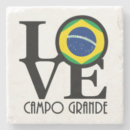 LIEBE Campo Grande Steinuntersetzer