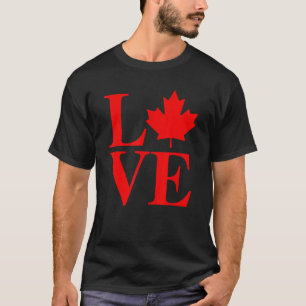 Liebe Canada Maple Leaf 2022 Vintager Kanada Tag T-Shirt