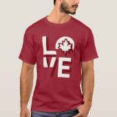 Liebe Canada Maple Leaf T-Shirt (Vorderseite)