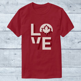 Liebe Canada Maple Leaf T-Shirt