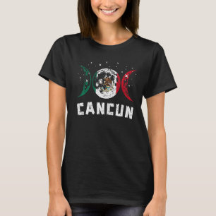 Liebe Cancun Mexiko Urlaub Mexiko Flag 1 T-Shirt