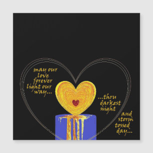 Liebe Candle Valentine Hochzeit Jahrestag Magnetkarte