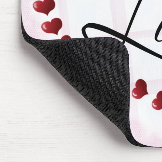 Liebe Candy Hearts mousepad (Ecke)