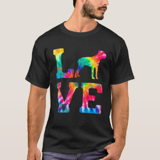 Liebe Cane Corso Gefärbte Krawatte Dog Mama Vater T-Shirt