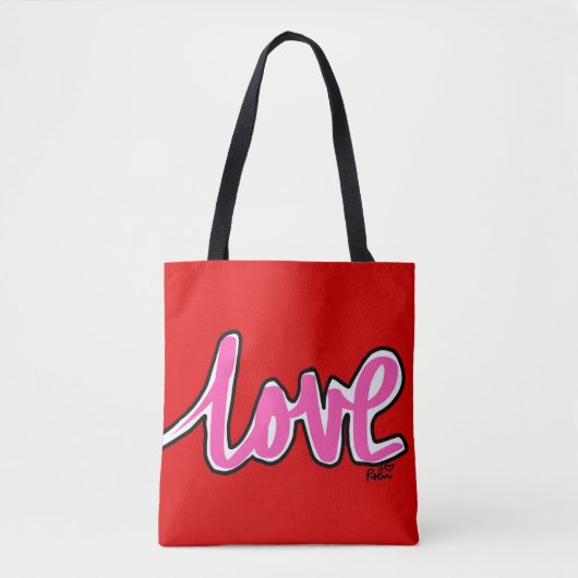 Liebe Canvas Bag Tasche (Vorderseite)