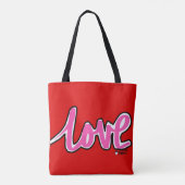 Liebe Canvas Bag Tasche (Rückseite)