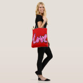 Liebe Canvas Bag Tasche (Am Model)