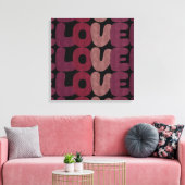 Liebe Canvas Print Leinwanddruck (Insitu (Wohnzimmer))