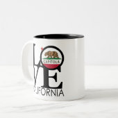 LIEBE Capitola 11oz Zweifarbige Tasse (Vorderseite Links)