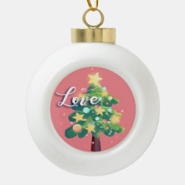 Liebe Capton Weihnachtsbaum Rosa Ornament