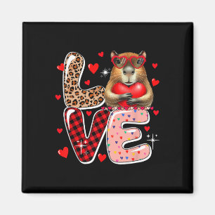 Liebe Capyra Sonnenbrille Herzen Valentinstag Kind Magnet