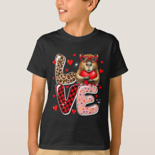 Liebe Capyra Sonnenbrille Herzen Valentinstag Kind T-Shirt