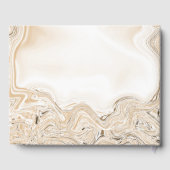 Liebe Caramel Marble Swirl Scripting Ephesians 4:2 Gästebuch (Rückseite)