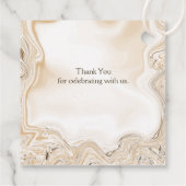 Liebe Caramel Marble Swirl Scripting Ephesians 4:2 Geschenkanhänger (Rückseite)