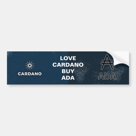 Liebe Cardano, ADA kaufen Autoaufkleber (Vorne)
