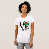 LIEBE Cardiff Wales T-Shirt (Vorne ganz)