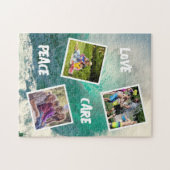 Liebe Care Peace | Familienfotomaterial | Ozean Puzzle (Horizontal)