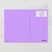 Liebe Cares, Lila Herz_ Postkarte (Rückseite)