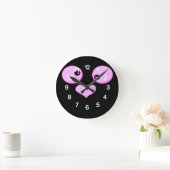 Liebe Cares_Wall Clock Runde Wanduhr (Zuhause)