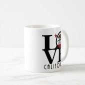 LIEBE Carlsbad California 11oz Kaffeetasse (VorderseiteRechts)