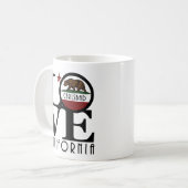 LIEBE Carlsbad California 11oz Kaffeetasse (Vorderseite Links)