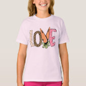 Liebe Carrot Osterdesign T-Shirt (Vorderseite)