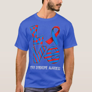 Liebe Cartoon Unterstützung Noonan Syndrom Bewusst T-Shirt