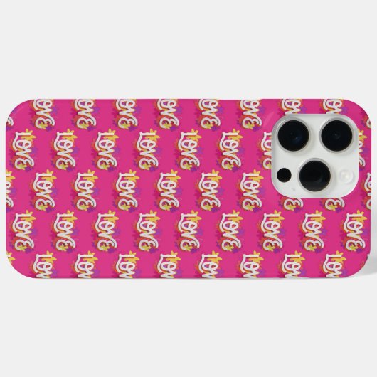 LIEBE Case-Mate iPhone HÜLLE (Rückseite (Horizontal))