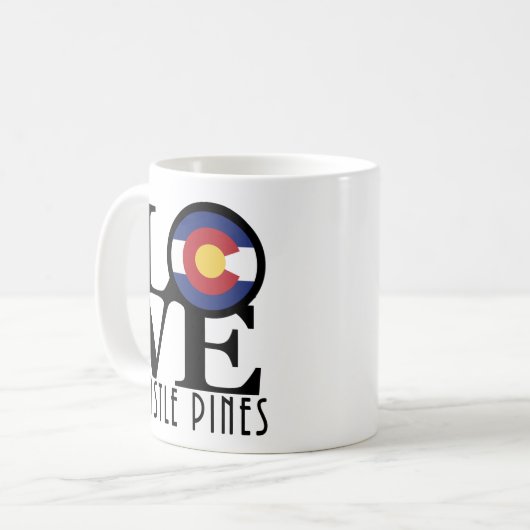 LIEBE Castle Pines 11oz Kaffeetasse (Vorderseite Links)