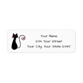 Liebe Cat Address Label