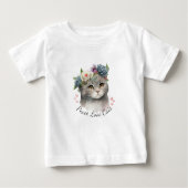 Liebe Cat Baby Baby T-shirt (Vorderseite)