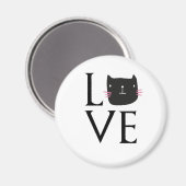LIEBE CAT COFFEE CUP MAGNET (Vorderseite/Rückseite)