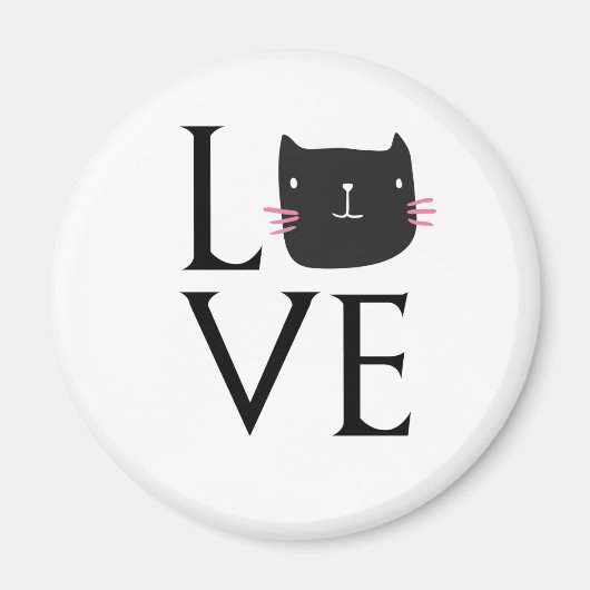 LIEBE CAT COFFEE CUP MAGNET (Vorne)