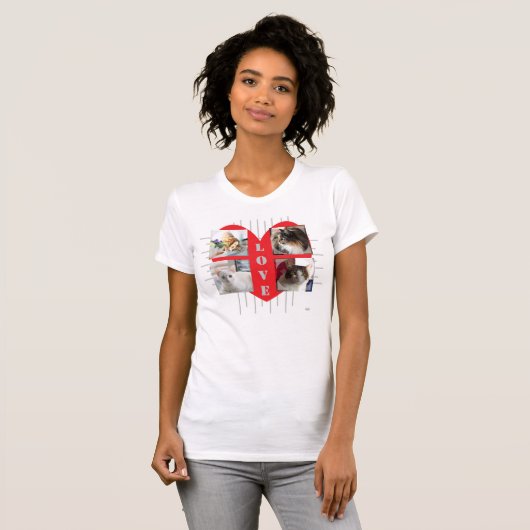 Liebe Cat Foto T - Shirt HAMbyWG (Vorne ganz)