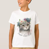 Liebe Cat Kid Boy T-Shirt (Vorderseite)